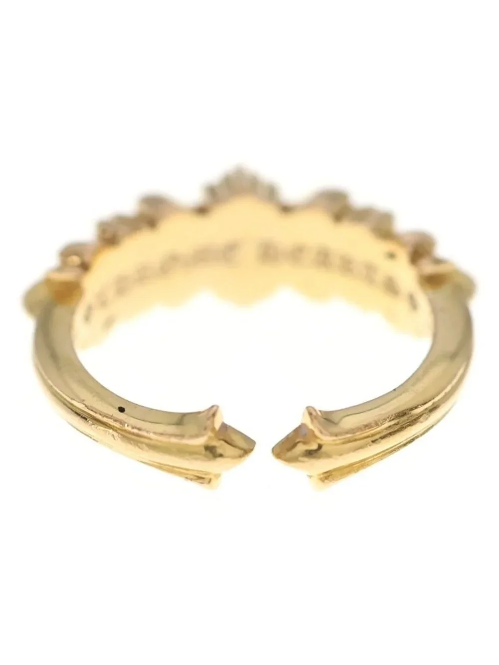 Chrome Hearts 22k Baby Clsc Classic Double Floral Ring Gold